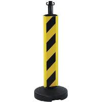 Plastový zahrazovací sloupek Novap, výška 75 cm, žlutý/černý (obrázek pro) Plastový zahrazovací sloupek Novap, výška 75 cm, žlutý/černý