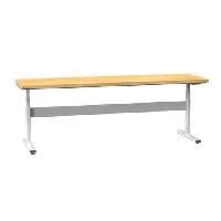 (obrázek pro) Elektrický stavitelný ERGO stůl, 2500 x 700 x 660 (1100) mm, MULTIPLEX, šedá