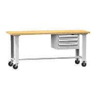 (obrázek pro) Mobilní dílenský stůl MPS3-820M, 2000 x 800 x 880 mm, MULTIPLEX, šedá-šedá