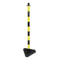 (obrázek pro) Plastový zahrazovací sloupek Dong, výška 90 cm, černý/žlutý