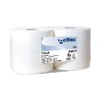 (obrázek pro) Průmyslové papírové utěrky Celtex White Trend 2vrstvé, 800 útržků, 2 ks