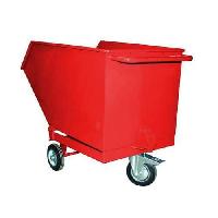 Pojízdný výklopný kontejner, objem 250 l, červený (obrázek pro) Pojízdný výklopný kontejner, objem 250 l, červený
