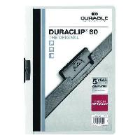 Rychlovázací desky DuraClip, 20 ks, kapacita 60 listů, bílé