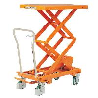 (obrázek pro) Mobilní hydraulický zvedací stůl Bishamon, do 300 kg, deska 101 x 52 cm