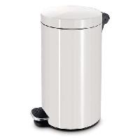 (obrázek pro) Kovový odpadkový koš Basic, objem 30 l, bílý
