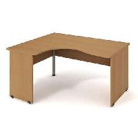 Rohový kancelářský stůl Gate, 160 x 120 x 75,5 cm, levé provedení, dezén buk
