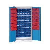 (obrázek pro) Skříň s boxy (232 ks), šedá/modrá