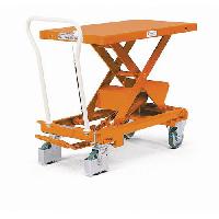 (obrázek pro) Mobilní hydraulický zvedací stůl Bishamon, do 800 kg, deska 101 x 51,8 cm