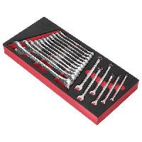 Pěnový organizér Facom se 17 dílnou sadou kombinovacých klíčů OGV (obrázek pro) Pěnový organizér Facom se 17 dílnou sadou kombinovacých klíčů OGV