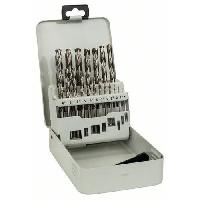 (obrázek pro) Bosch - Kovová kazeta s 19dílnou sadou vrtáků do kovu HSS-G, DIN 338, 135° 1-10 mm, 135°, 19ks