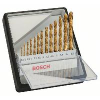 (obrázek pro) Bosch - 13dílná sada vrtáků do kovu Robust Line HSS-TiN, 135° 1,5; 2; 2,5; 3; 3,2; 3,5; 4; 4,5; 4,8; 5; 5,5; 6; 6,5 mm, 135°