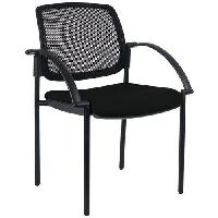 Konferenční židle Manutan Expert Ritz s područkami, černá