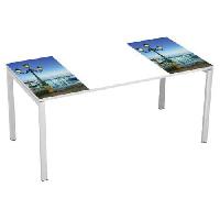 (obrázek pro) Kancelářský stůl Manutan Expert Easy Office, 160 x 80 x 75 cm, laguna