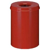 Ohnivzdorný kovový odpadkový koš – 110 l červený (obrázek pro) Ohnivzdorný kovový odpadkový koš – 110 l červený