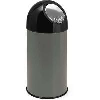 Odpadkový koš Bullet bez vložky 40 l kovově šedý (obrázek pro) Odpadkový koš Bullet bez vložky 40 l kovově šedý