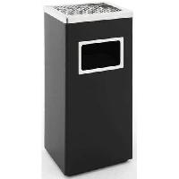 (obrázek pro) Odpadkový koš s popelníkem 14,5 l černý/nerezový