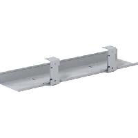 (obrázek pro) Kabelový kanál pro stoly ALFA UP, 60 cm, pevný, barva šedostříbrná