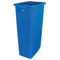 (obrázek pro) Plastový odpadkový koš Probbax na tříděný odpad, bez víka, 60 l, šířka 46 cm, modrá