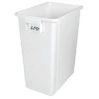 (obrázek pro) Plastový odpadkový koš 40 l, bílý