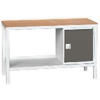 Dílenský stůl Bott Verso Weld, 93 x 150 x 60 cm, 1 skříňka, multiplex, šedá-antracit (obrázek pro) Dílenský stůl Bott Verso Weld, 93 x 150 x 60 cm, 1 skříňka, multiplex, šedá-antracit