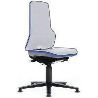 Rám dílenské židle Bimos 9560 s opěradlem pro Bimos Neon, permanentní kontakt, kluzáky, šedá (obrázek pro) Rám dílenské židle Bimos 9560 s opěradlem pro Bimos Neon, permanentní kontakt, kluzáky, šedá
