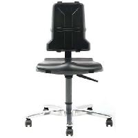 (obrázek pro) Dílenská židle Bimos Sintec 9816 s kolečky, látka, černá