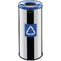 (obrázek pro) Kovový odpadkový koš Prestige EKO na tříděný odpad, objem 45 l, modrý