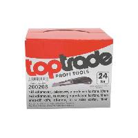 (obrázek pro) TOPTRADE nůž odlamovací, celokovový, v prodejním kartonu, 18 mm, balení 24 ks