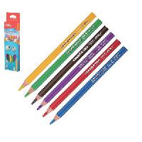 Pastelky DELI trojhranné JUMBO 6 barev Color Kids