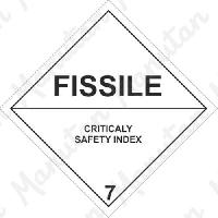 Fissile štěpné látky 7E, samolepka 100 x 100 x 0,1 mm (obrázek pro) Fissile štěpné látky 7E, samolepka 100 x 100 x 0,1 mm