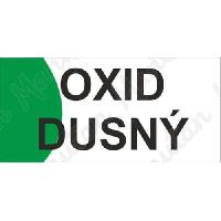 (obrázek pro) Oxid dusný, samolepka 190 x 90 x 0,1 mm