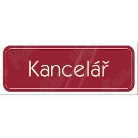 Kancelář, samolepka 200 x 70 x 0,1 mm, průhledná bílá