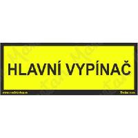 Hlavní vypínač, samolepka 100 x 30 x 0,1 mm, arch 18 ks (obrázek pro) Hlavní vypínač, samolepka 100 x 30 x 0,1 mm, arch 18 ks