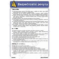 (obrázek pro) Pro obsluhu ručních paletových vozíků, samolepka 210 x 297 x 0,1 mm A4