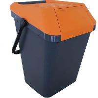 (obrázek pro) Odpadkový koš EasyMax 45 l černý/oranžový