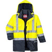 (obrázek pro) Bunda Bizflame Rain Hi-Vis Multi-Protection, modrá/žlutá, vel. L