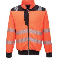 Reflexní mikina PW3 Hi-Vis, oranžová/černá, vel. L