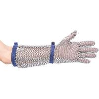 (obrázek pro) Rukavice Chainmail 45cm, stříbrná, vel. L