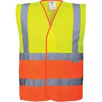 Reflexní vesta Plus Hi-Vis, žlutá/oranžová, vel. S - M