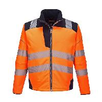 (obrázek pro) Reflexní softshelová bunda PW3 Hi-Vis, oranžová/modrá, vel. S
