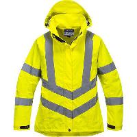 Dámská reflexní nepromokavá bunda Hi-Vis, žlutá, vel. 3XL (obrázek pro) Dámská reflexní nepromokavá bunda Hi-Vis, žlutá, vel. 3XL