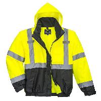 Reflexní nepromokavá bunda bomber Hi-Vis Premium 3v1, žlutá/černá, vel. M