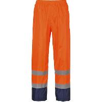 Reflexní kalhoty Cassic Contrast Hi-Vis, modré/oranžové, vel. XL
