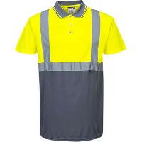 (obrázek pro) Reflexní polokošile s krátkým rukávem Two-Tone Hi-Vis, žlutá/šedá, vel. L