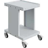 Dílenský vozík na materiál Sofame, 2 patra, 150 kg, šedý