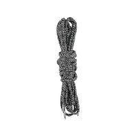 (obrázek pro) Tkaničky do obuvi reflexní, kulaté, 130 cm, černé