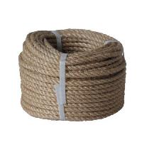 (obrázek pro) Lano stáčené, přírodní s polypropylénem, bez jádra, J-PP, průměr 24 mm x 30 m, Lanex
