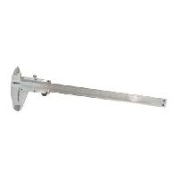 (obrázek pro) TOPTRADE měřidlo posuvné, kovové, s aretací, s přesností 0,02 mm, stupnice nonius, 150 mm