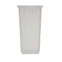 (obrázek pro) Plastový odpadkový koš Probbax na tříděný odpad, bez víka, 60 l, šířka 46 cm, transparentní