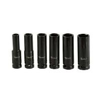 (obrázek pro) Rázové hlavice sada 6ks, 1/2″ 10-21mm, délka 77mm. GEKO